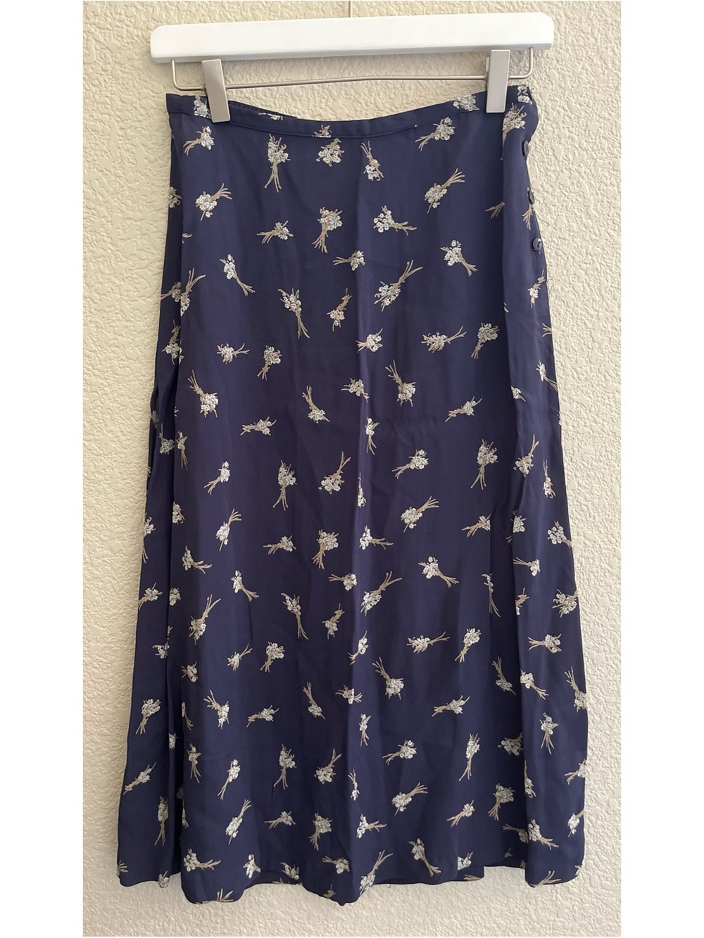 Vintage Petite Sophisticate Floral Midi Skirt Women’s Size 8